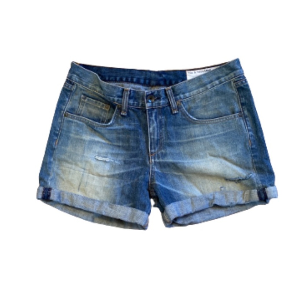 rag & bone cuffed JEAN shorts - 27